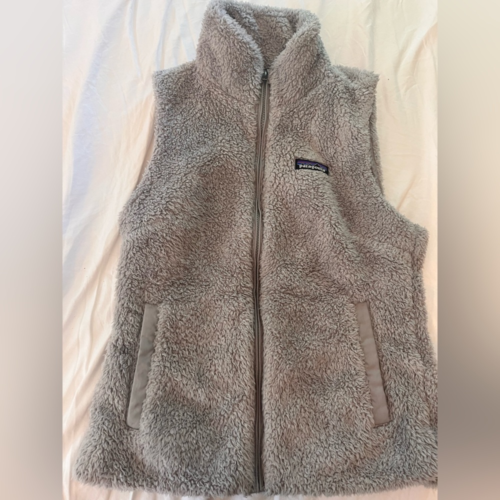 Patagonia Soft Gray Sherpa Vest